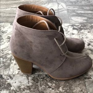 Taupe booties
